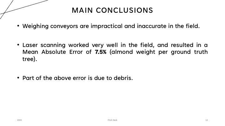 Almond yield monitor project slide 12